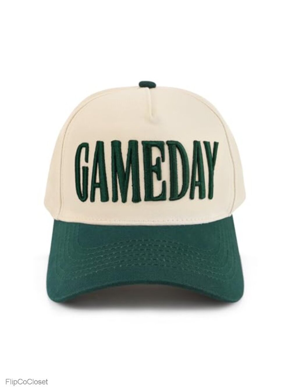 Retro Football Baseball Cap Gameday Embroidered Adjustable Cotton